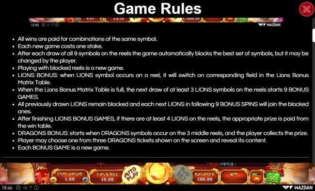 General Game Rules