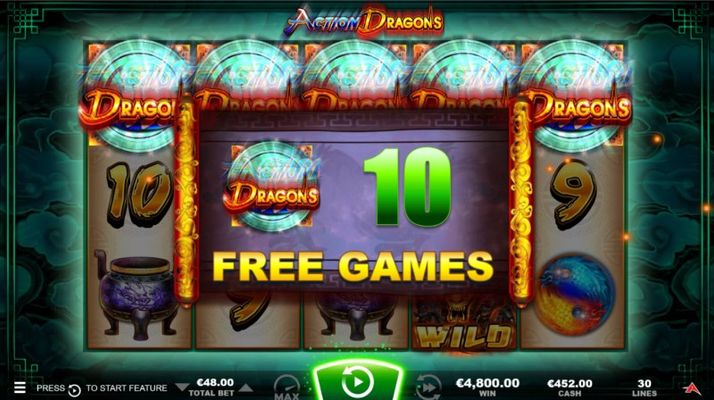 Scatter symbols triggers the free spins bonus feature