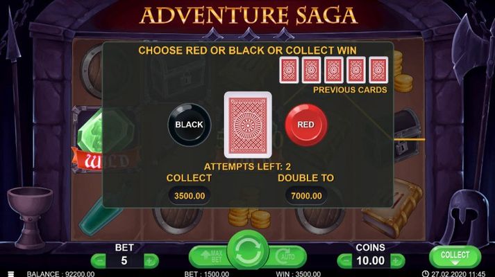 Black or Red Gamble Feature