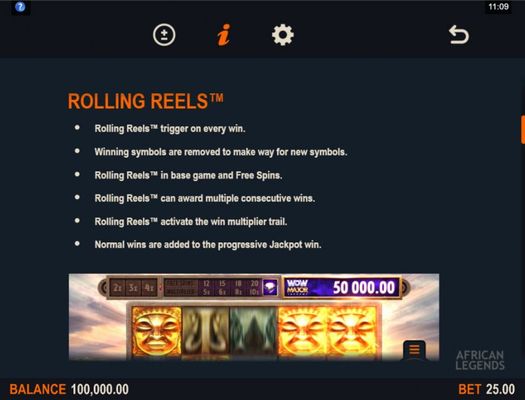 Rolling Reels Feature