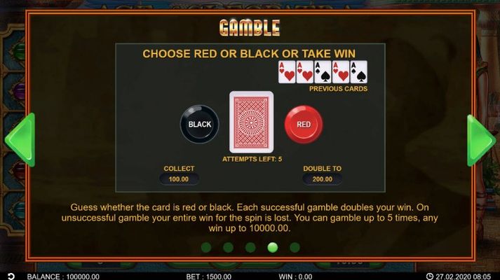 Black or Red Gamble Feature