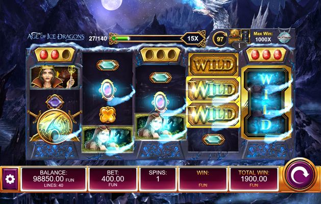 Age of Ice Dragons :: Multiple winning paylines