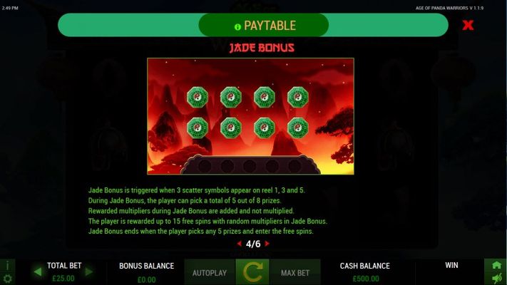 Jade Bonus Rules