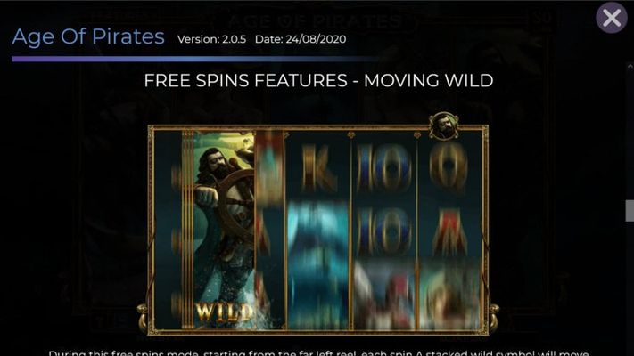 Free Spin Feature - Moving Wild