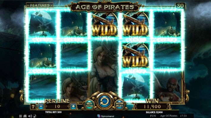 Age of Pirates :: Multiple winning combinations lead to a big win