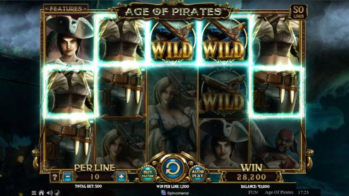 Age of Pirates :: A five of a kind win