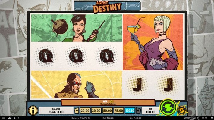 Agent Destiny :: Respin feature triggers additional winning paylines