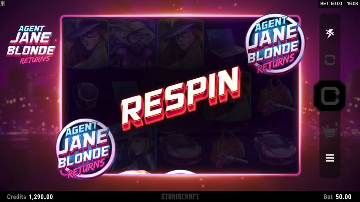Agent Jane Blonde Returns :: Respin feature triggered