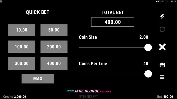 Agent Jane Blonde Returns :: Available Betting Options