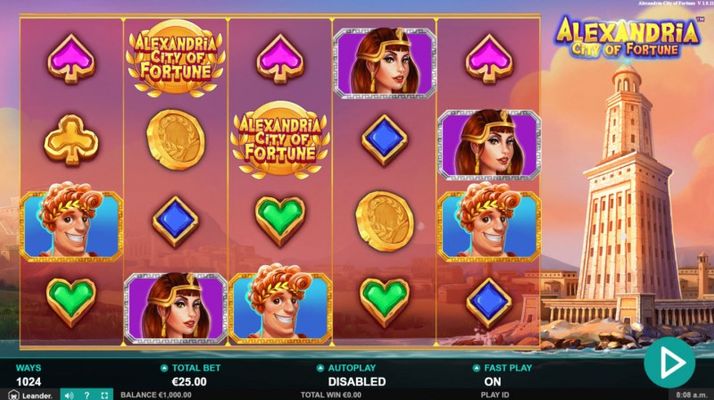 Play slots at Playgrand: Playgrand featuring the Video Slots Alexandria City of Fortune with a maximum payout of $51,200