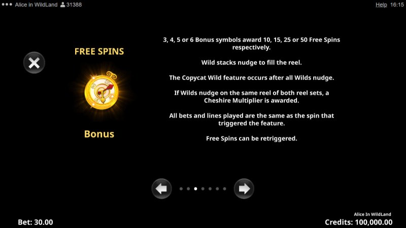 Free Spin Feature Rules