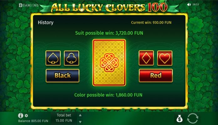 All Lucky Clovers :: Gamble feature