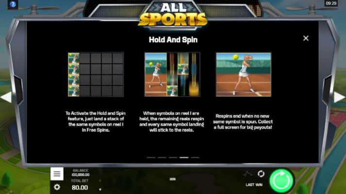 All Sports :: Hold and Spin Feature