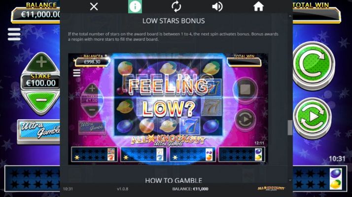 Low Stars Bonus
