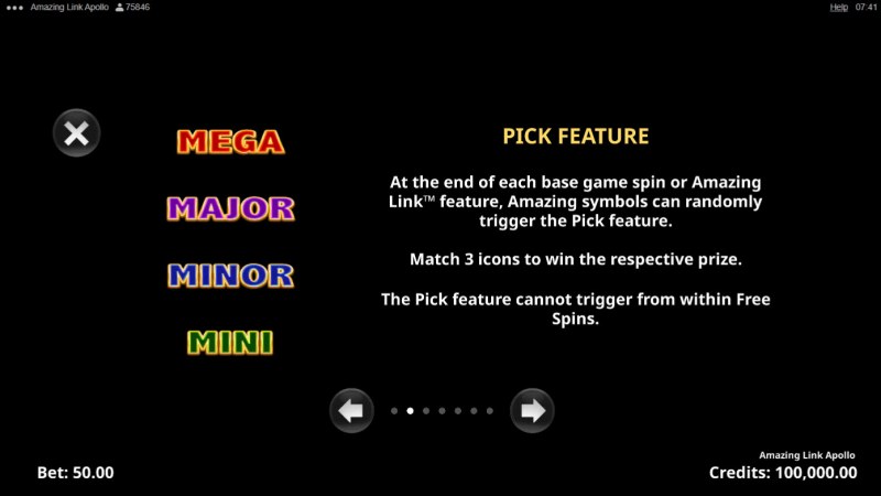 Pick Feature