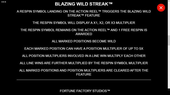 Blazing Wild Streak