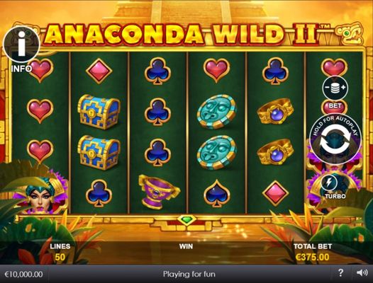 Play slots at ThorCasino: ThorCasino featuring the Video Slots Anaconda Wild II with a maximum payout of $500,000