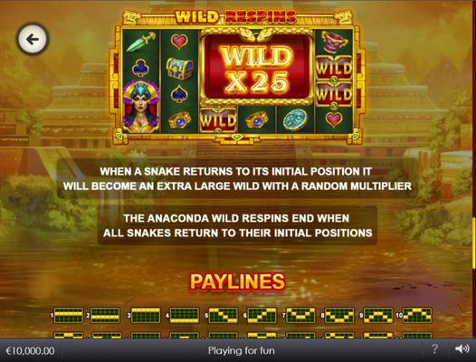 Anaconda Wild II :: Feature Rules