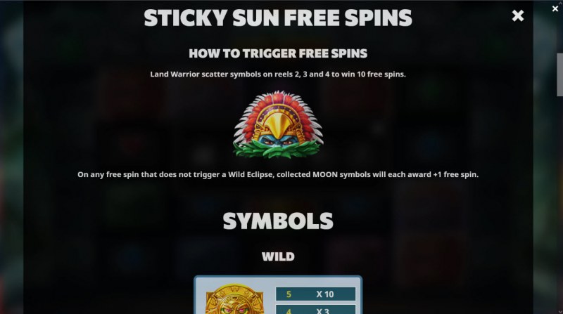 Ancient Eclipse :: Free Spin Feature Rules