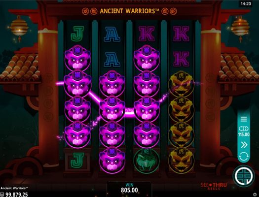 Ancient Warriors :: Multiple winning combinations