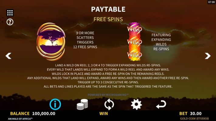 Free Spin Feature Rules