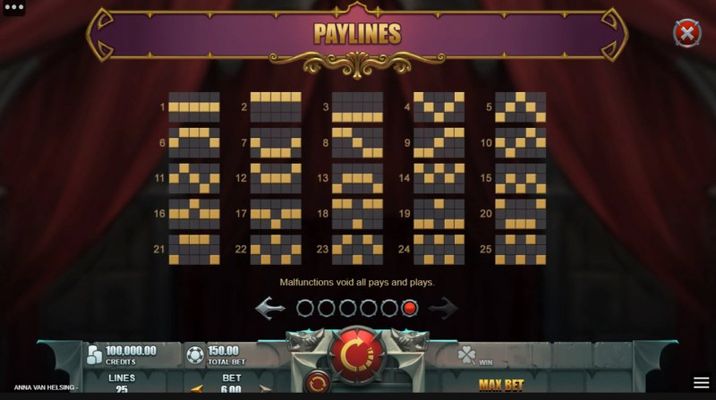 Paylines 1-20