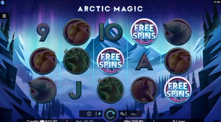 Scatter symbols triggers the free spins bonus feature