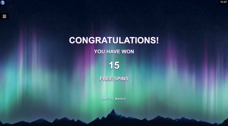 Arctic Magic :: 15 free spins awarded