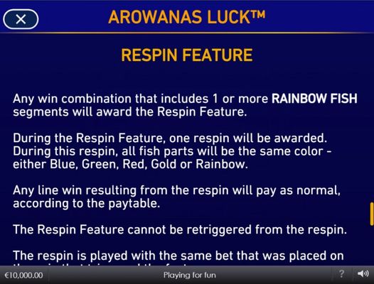 Respin Feature