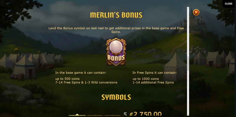 Arthur's Fortune :: Bonus Game Rules