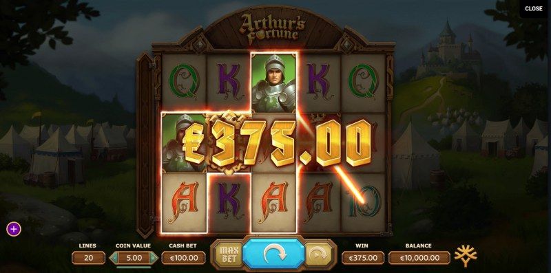 Arthur's Fortune :: Multiple winning paylines