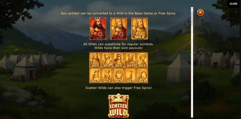 Arthur's Fortune :: Wild Symbols Rules
