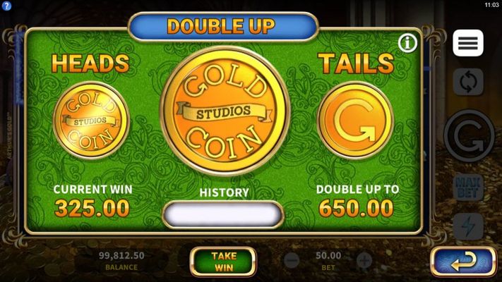 Heads or Tails Double Up Feature