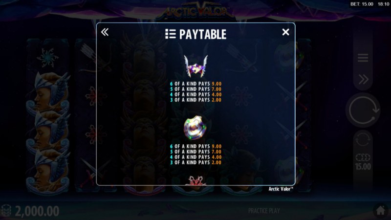 Paytable - Medium Value Symbols