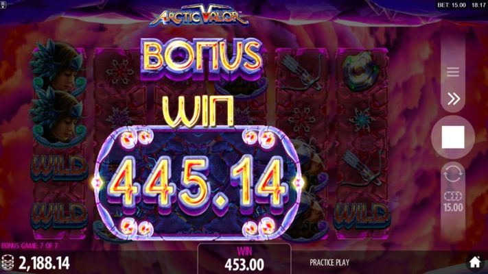 Total free spins payout