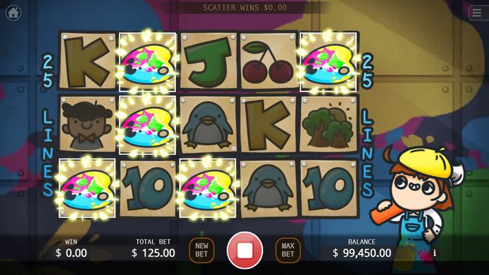 Scatter symbols triggers the free spins feature