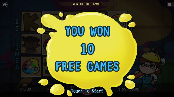 10 Free Spins Awarded