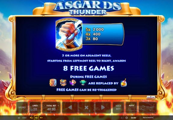 Asgards Thunder :: Free Spins Rules