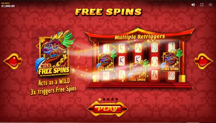 Asian Fortune :: Free Spin Feature Rules