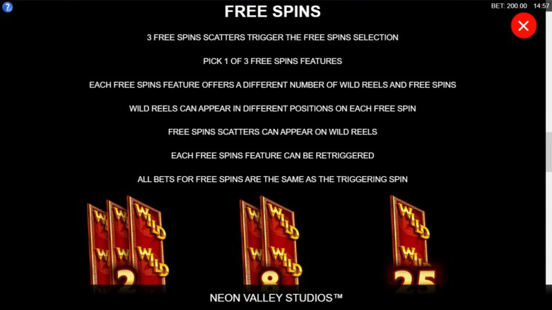 Augustus :: Free Spin Feature Rules