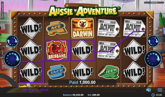 Aussie Adventure :: Multiple winning combinations leads to a big win