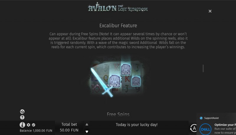 Avalon The Lost Kingdom :: Excalibur Feature