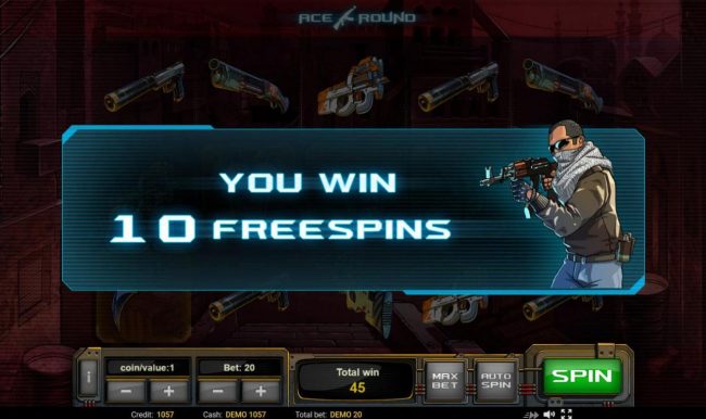 10 Free Spins Awarded