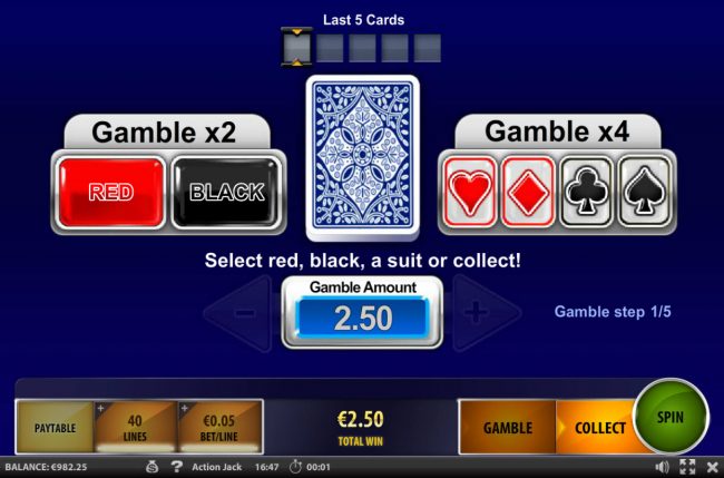 Gamble Feature Game Board