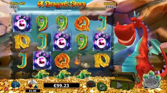 Four jewel scatter symbols triggers 10 free games.