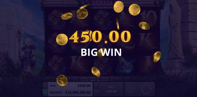 A 450 coin big win