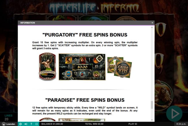Purgatory Free Spins Bonus
