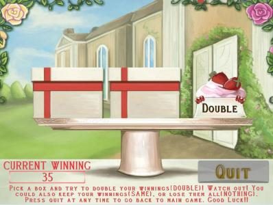 select the box with the double and your winnings are doubled