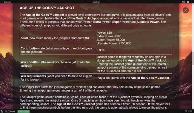 Progressive Jackpot Rules