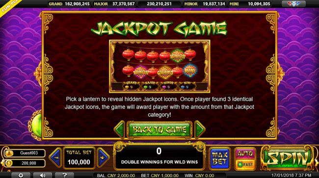 Jackpot Game Rules